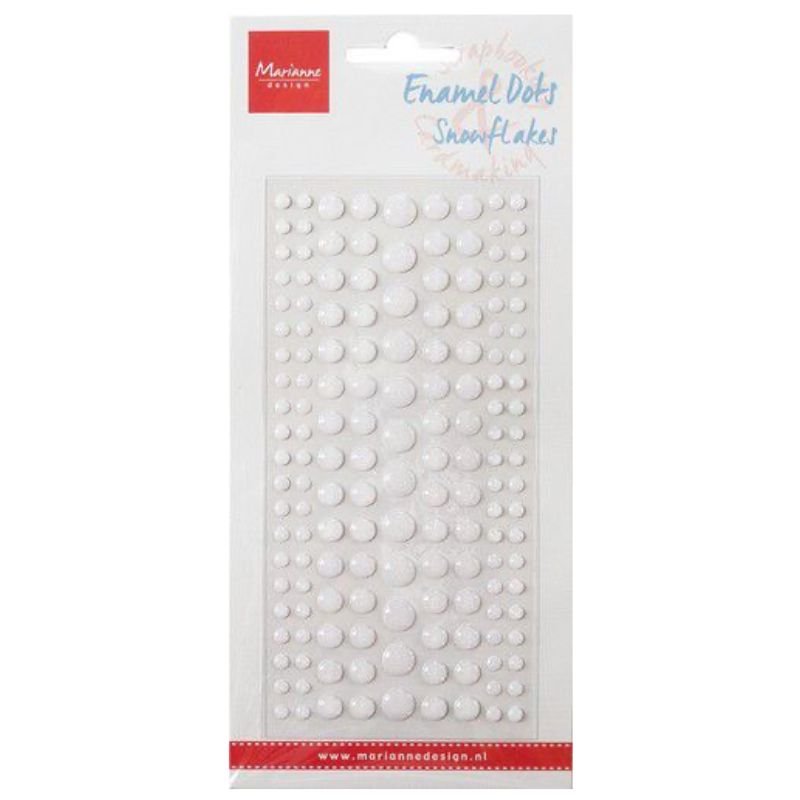 Klebepunkte: Marianne Design - Enamel Dots - Schneeflocken