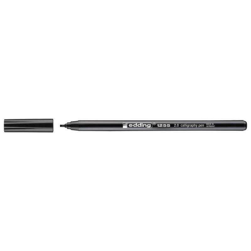 Kalligraphiestift: Edding - 1255 Schwarz, 2 mm