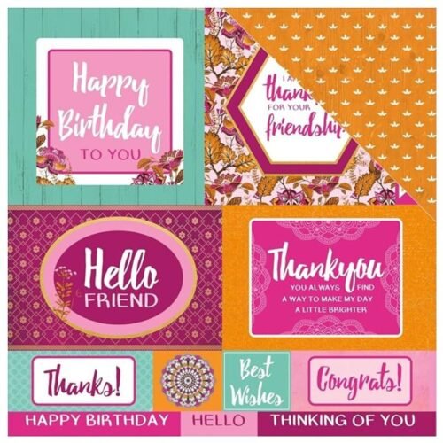 Designpapier: Kaisercraft – Bombay Sunset Kollektion – Party