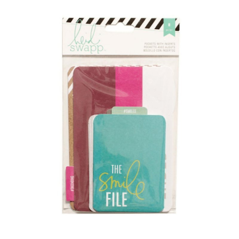 Einsteck-Taschen & Karten: Heidi Swapp – Project Life – Pockets with Inserts 8 Stück