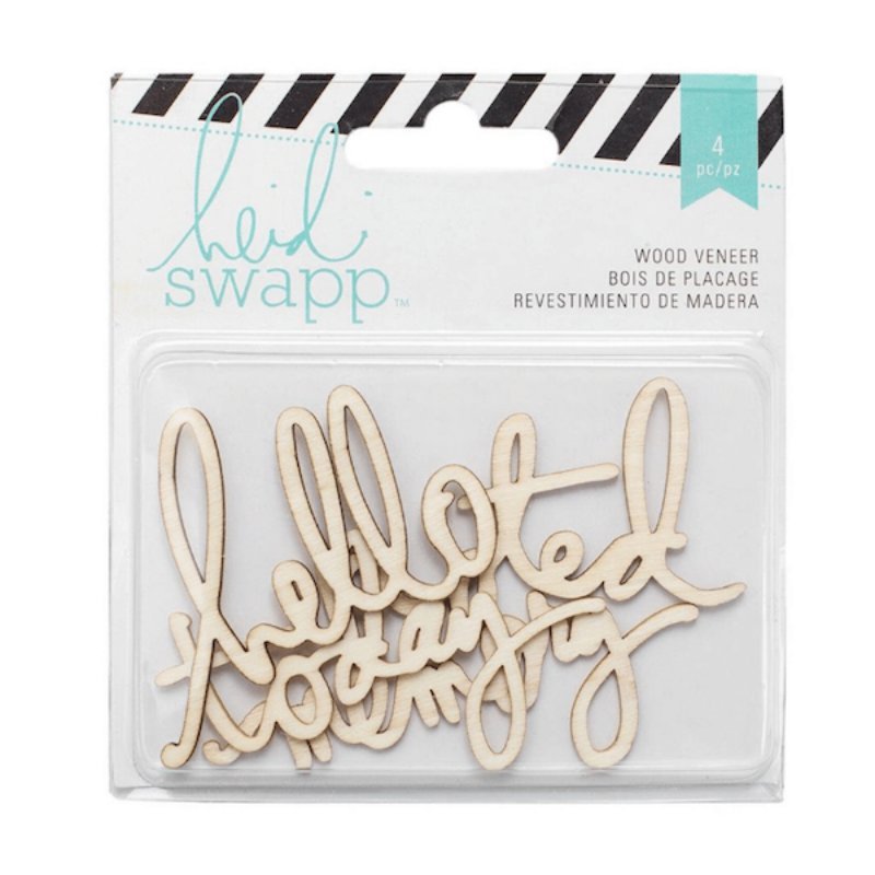 Heidi Swapp – Wanderlust – Wood Veneers 4 Pieces