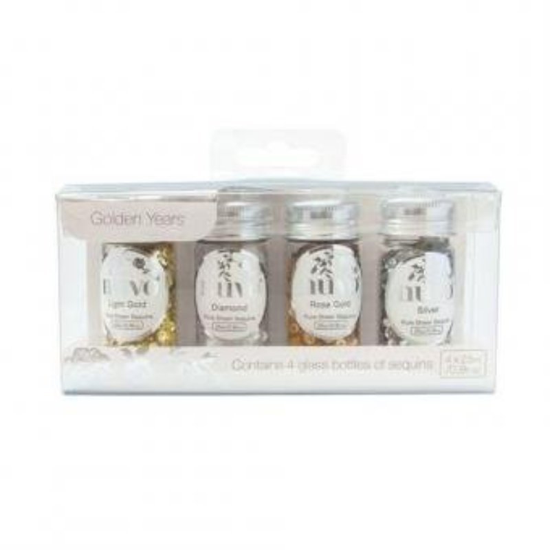 Nuvo – Pure Sheen Confetti – Golden Years  – 4er Pack