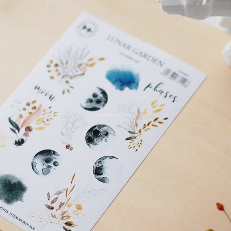 Studio Forty – Lunar Garden – Sticker Set