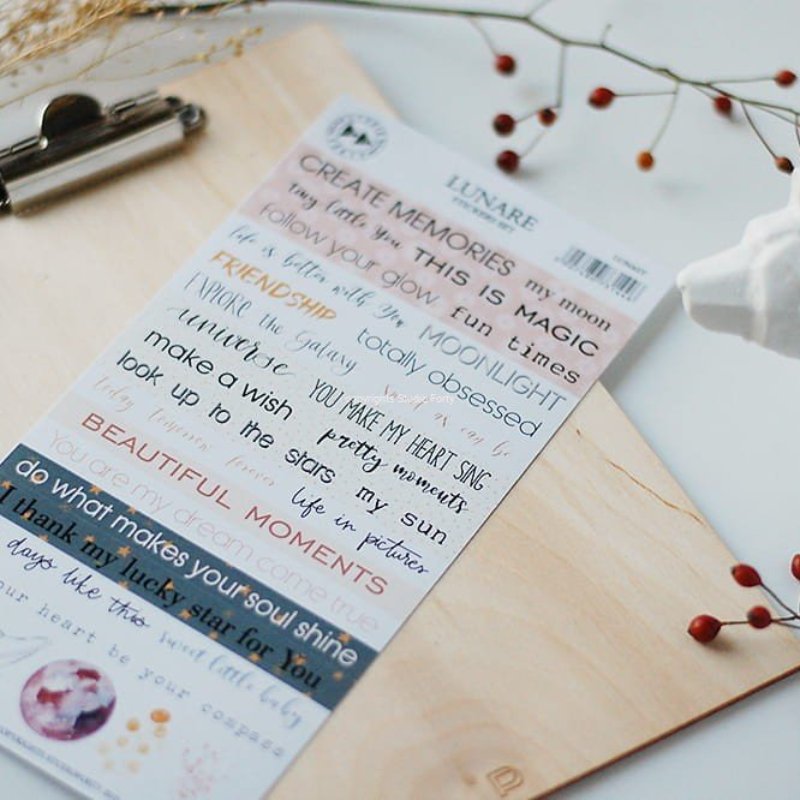 Studio Forty – Lunare – Sticker Set – Phrases