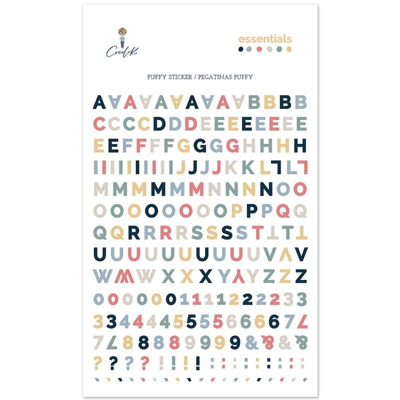 Puffy Aufkleber: Cocoloko – Essentials – Alpha Puffy Sticker