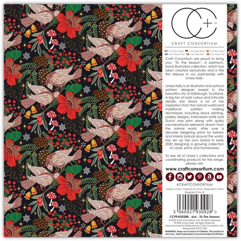 Craft Consortium - Tis the Season Paper Pad - 6 x 6 Inch – Bild 6