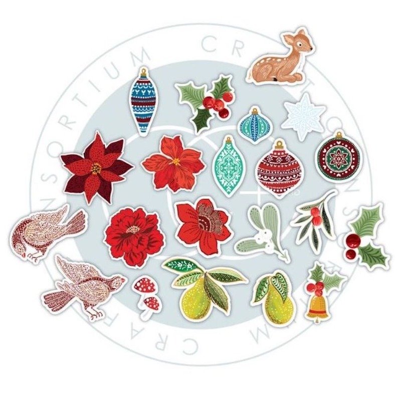Craft Consortium - Chipboard Ephemera -Tis the Season – Bild 3