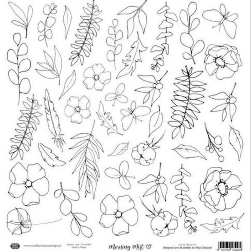 Craft & You – Morning Mist Watercolor Papier 09 – 12 x 12 Inch