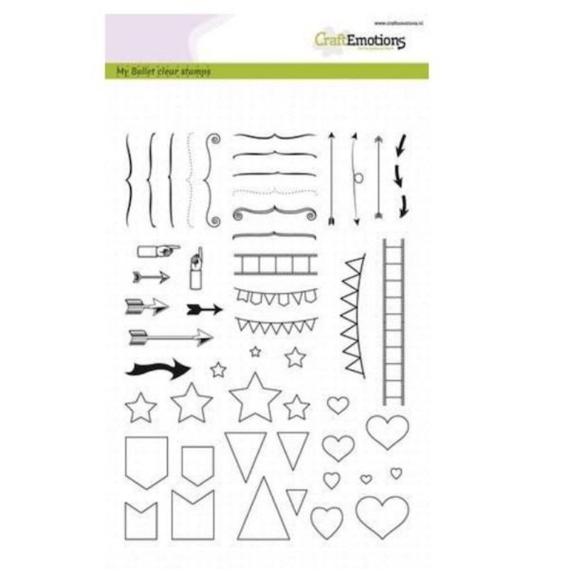 Acrylstempel: CraftEmotions My Bullet Clear Stamps – Big Signs
