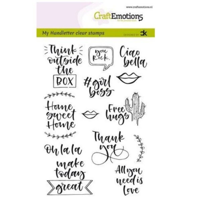 Acrylstempel: CraftEmotions – My Handletter Clear Stamps – Sprüche 2