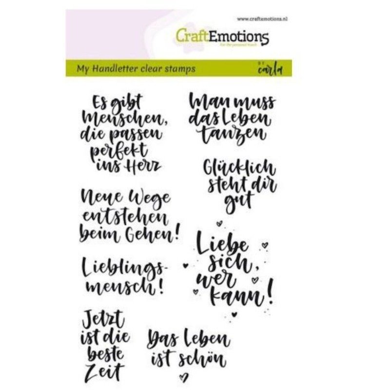 Acrylstempel: CraftEmotions My Handletter Acrylstempel – Zitate