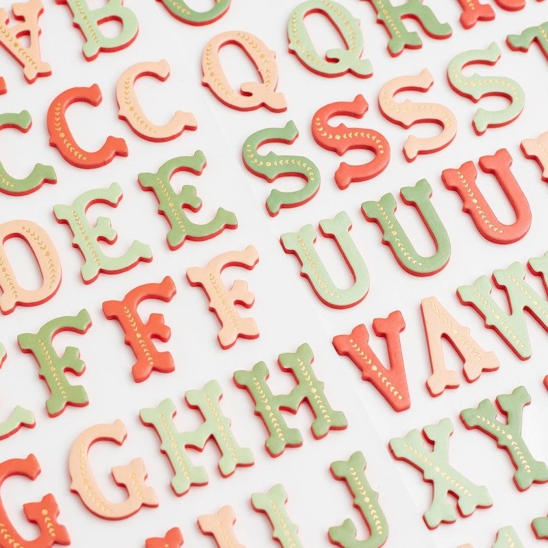 Buchstaben-Aufkleber: Crate Paper - Busy Sidewalks - Thickers - Tinsel Town Alphabet – Bild 3