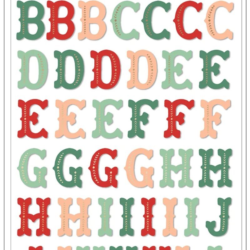 Buchstaben-Aufkleber: Crate Paper - Busy Sidewalks - Thickers - Tinsel Town Alphabet – Bild 4