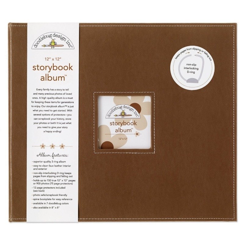 Album: Doodlebug Design - Brown 12 x 12 Inch - Storybook Album