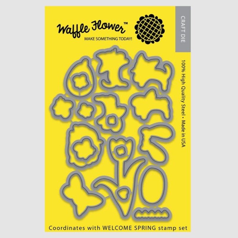 Waffle Flower – Die Set – Welcome Spring 18 pcs