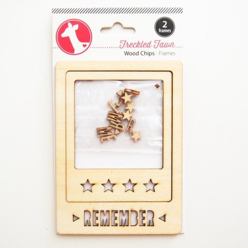 Freckled Fawn – Remember – Wood Chips 2 Frames & 14 small pcs