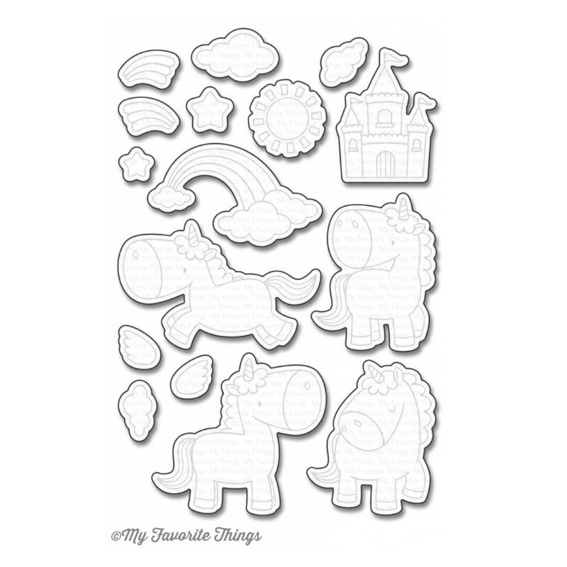 My Favorite Things - Die-Namics - Magical Unicorns Dies -16 pcs