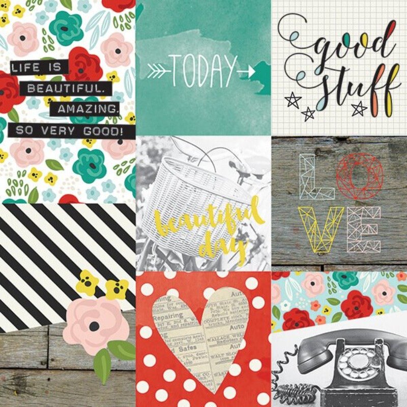 Designpapier: Simple Stories – Life In Color – Elements
