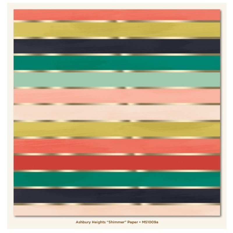 My Mind’s Eye – Market Street – [Ashbury Heights] Shimmer – 12 x 12 Inch Patterned Paper