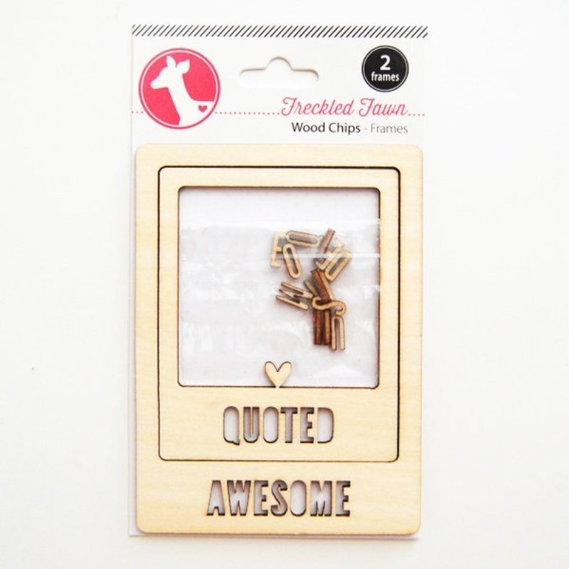 Freckled Fawn – Wood Chips Frame Set – Awesome – 2 pcs. Set – Wood Veneers