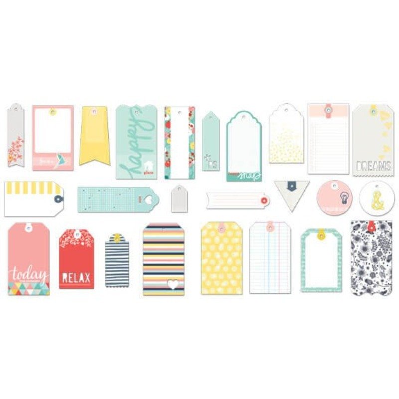 Fancy Pants - Happy Place - Tags Pack 35 pcs