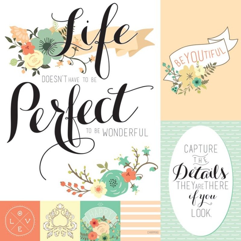 Teresa Collins – Nine & Co – Perfect Paper 12 x 12 Inch Paper