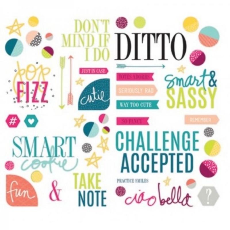 Heidi Swapp – Project Life – Jumbo Stickers 52 pcs