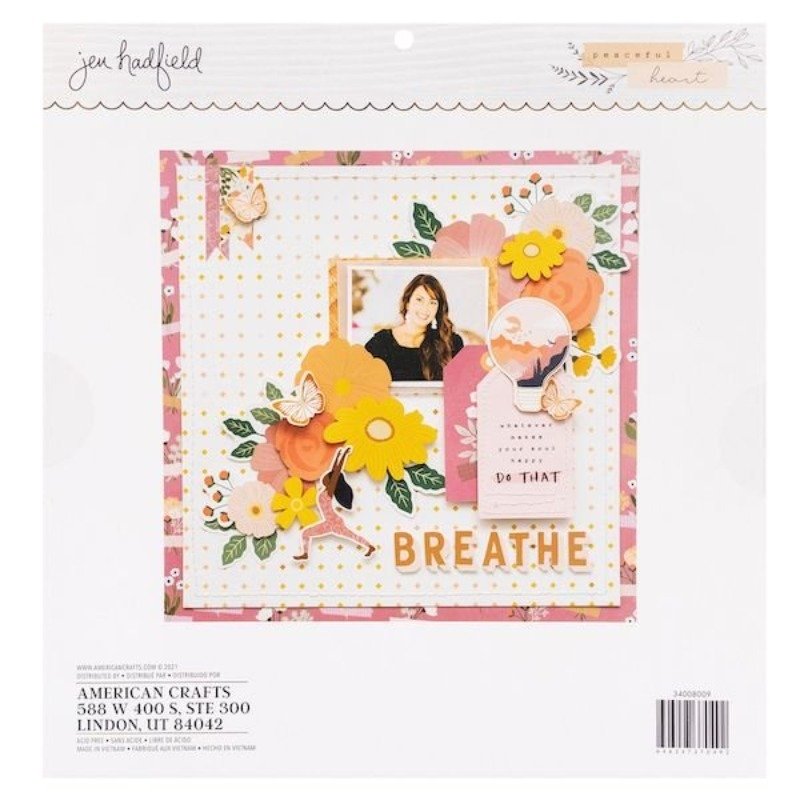 Jen Hadfield - Peaceful Heart - Paper Pad 12 x 12 Inch – Bild 3