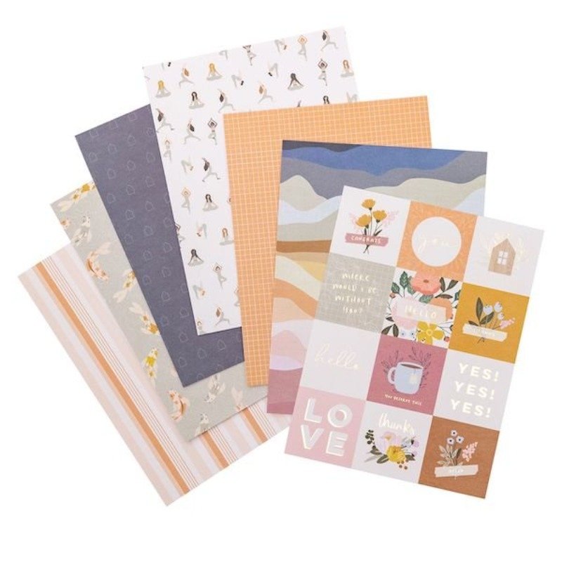 Papierblock: Jen Hadfield – Peaceful Heart – Paper Pad 6 x 8 Inch