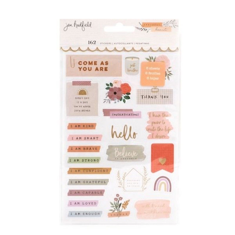 Jen Hadfield – Peaceful Heart – Sticker Buch