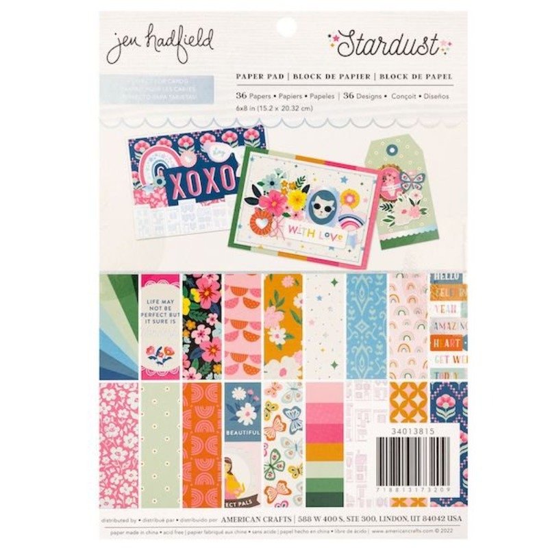 Papierblock: Jen Hadfield – Stardust – Paper Pad – 6 x 8 Inch