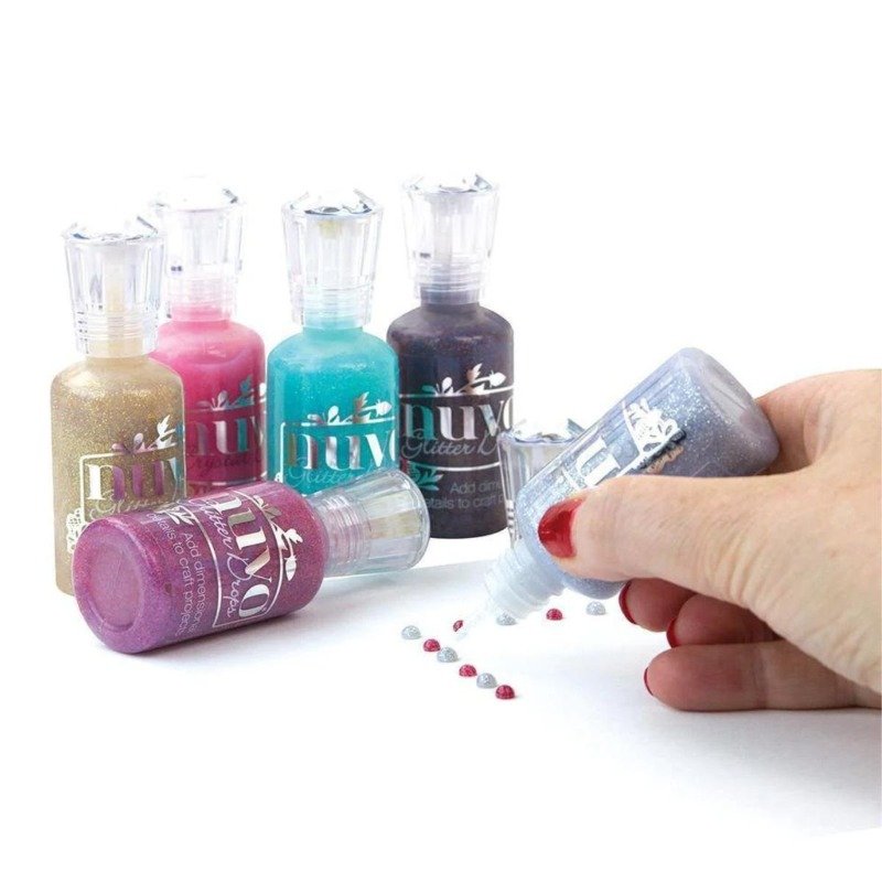 Klebepunkte: Nuvo - Glitter Drops - Lilac Whisper – Bild 3