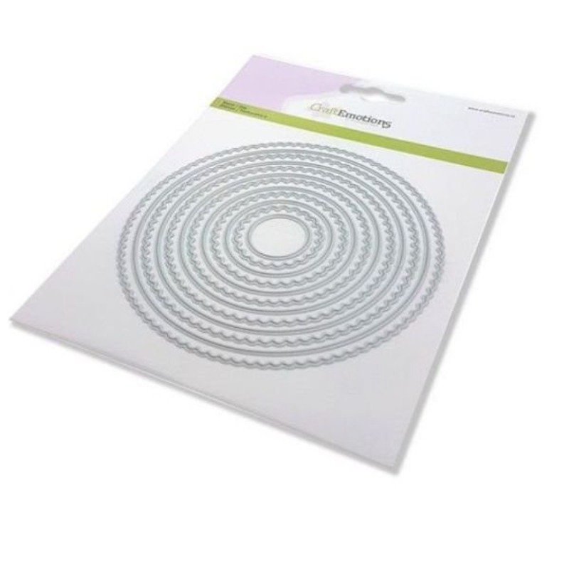CraftEmotions Big Nesting Dies – Kreise und Bögen Card