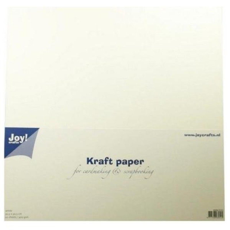 Joy!Crafts 20 x Kraft Papier 12 x 12 Inch Weiß