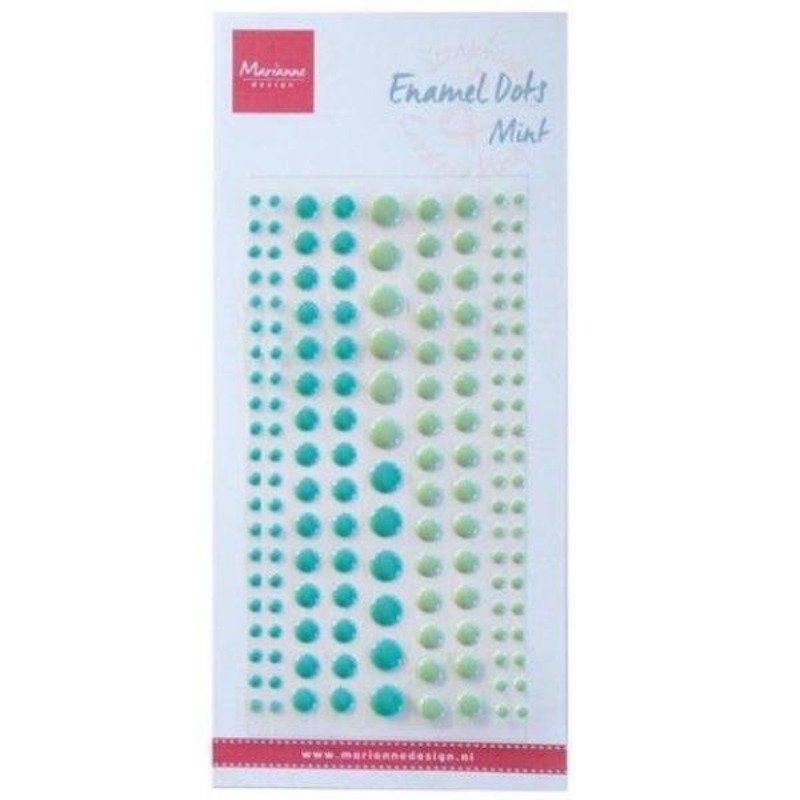Marianne Design – Enamel Dots – Duotone Mint