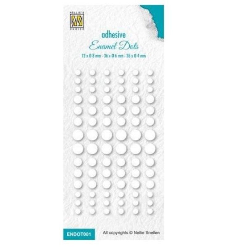 Nellie´s Choice – Enamel Dots weiß