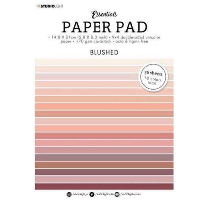 Studio Light – Essentials Paper Pad A5 – Nr. 52 – Apricot 6 x 8 Paper Pad