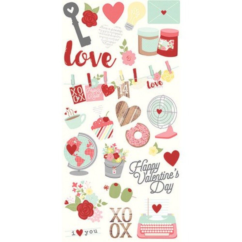 Simple Stories – You & Me – 25 Cardstock Stickers Fundamentals