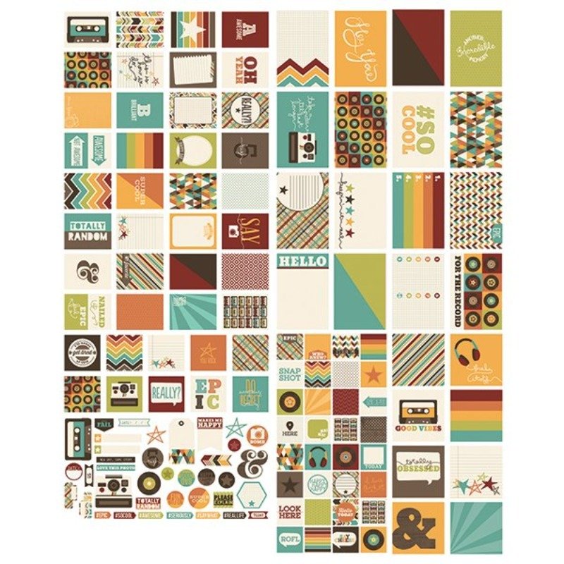 Simple Stories - SN@P! Pack Epic - 138 pcs Cards, Squares, Bits & Pieces