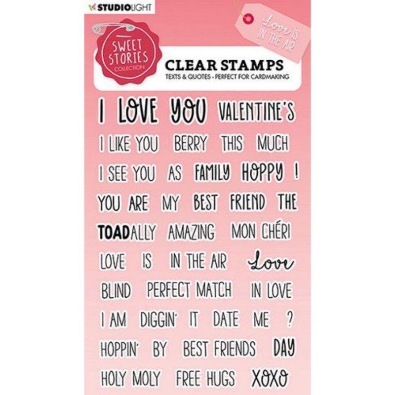 Acrylstempel: Studio Light – Sweet Stories Nr. 329 – Text & Quotes