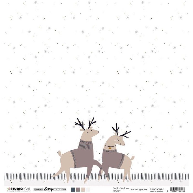 Studio Light – Ultimate Scrap Collection  Weihnachten – Scrap No. 69 12 x 12 Papier