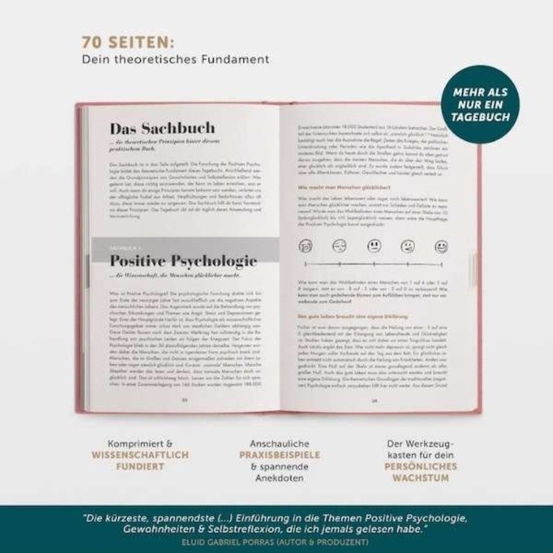 UrBestSelf - 6-Minuten-Tagebuch - Altrosa – Bild 3
