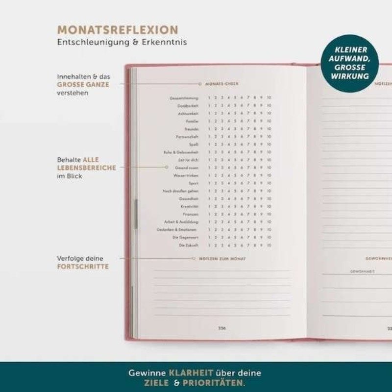 UrBestSelf - 6-Minuten-Tagebuch - Altrosa – Bild 6
