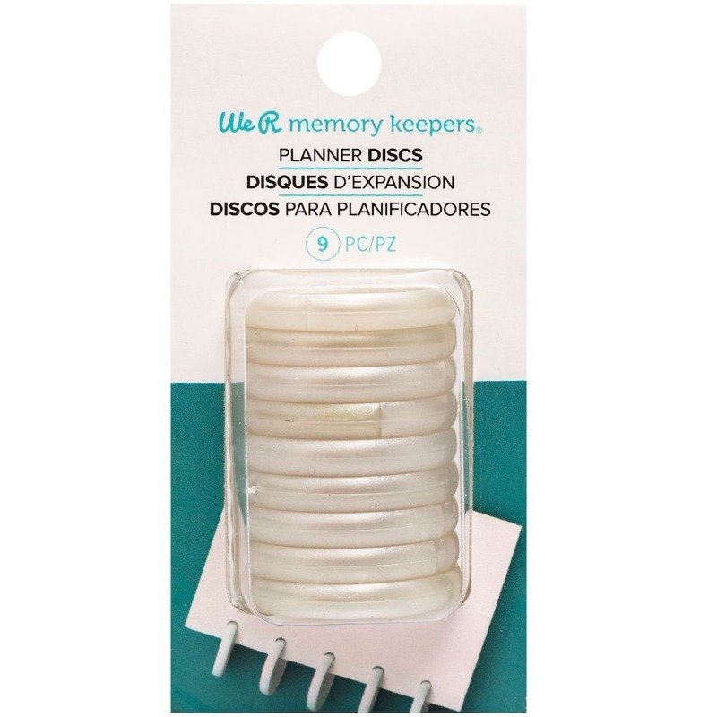 Buchbinde-Discs: We R Makers – Cinch Binde-Discs – Perlmutt
