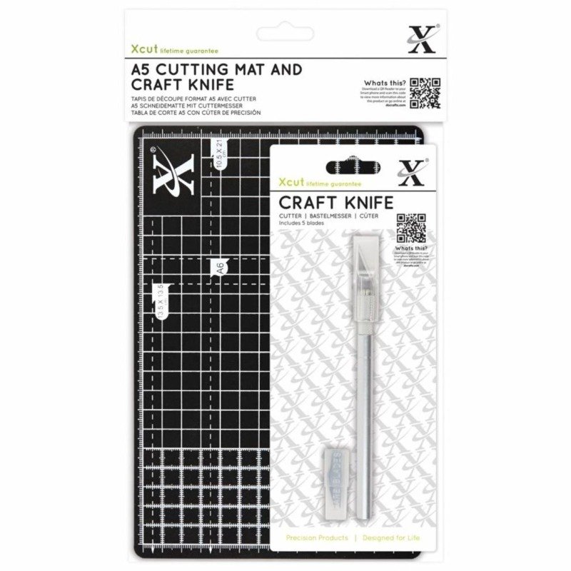 Xcut – A5 Schneidematte mit Messer