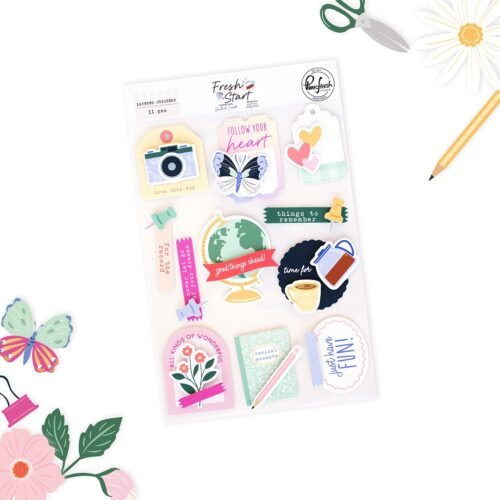 Aufkleber: Pinkfresh Studio – Fresh Start – Layered Sticker