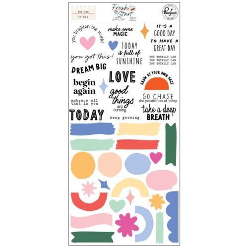 Transfersticker: Pinkfresh Studio – Fresh Start – Rub-On