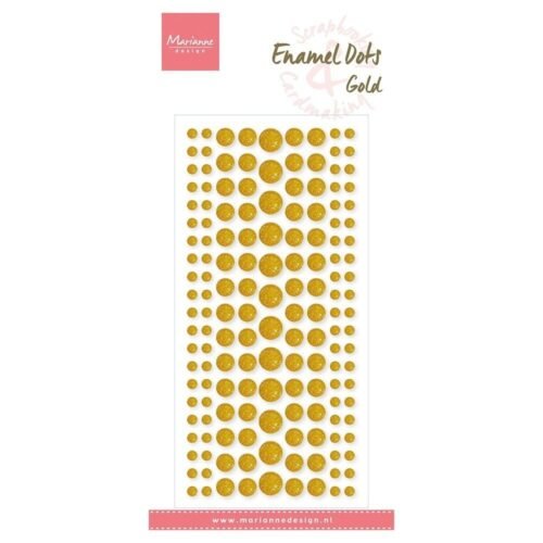 Klebepunkte: Marianne Design – Enamel Dots – Gold Glitzer