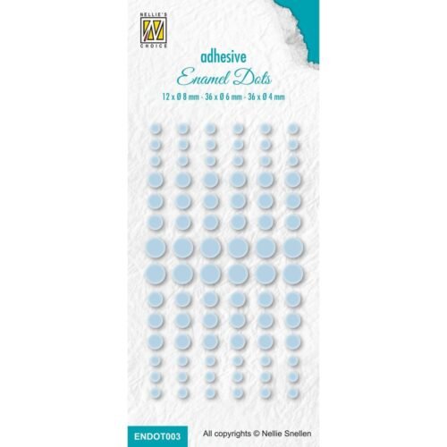 Klebepunkte: Nellie’s Choice – Enamel Dots – Baby Blau