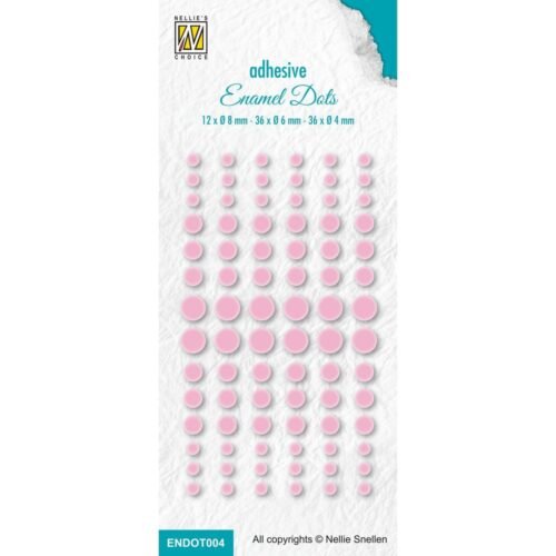 Klebepunkte: Nellie’s Choice – Enamel Dots – Baby Rosa